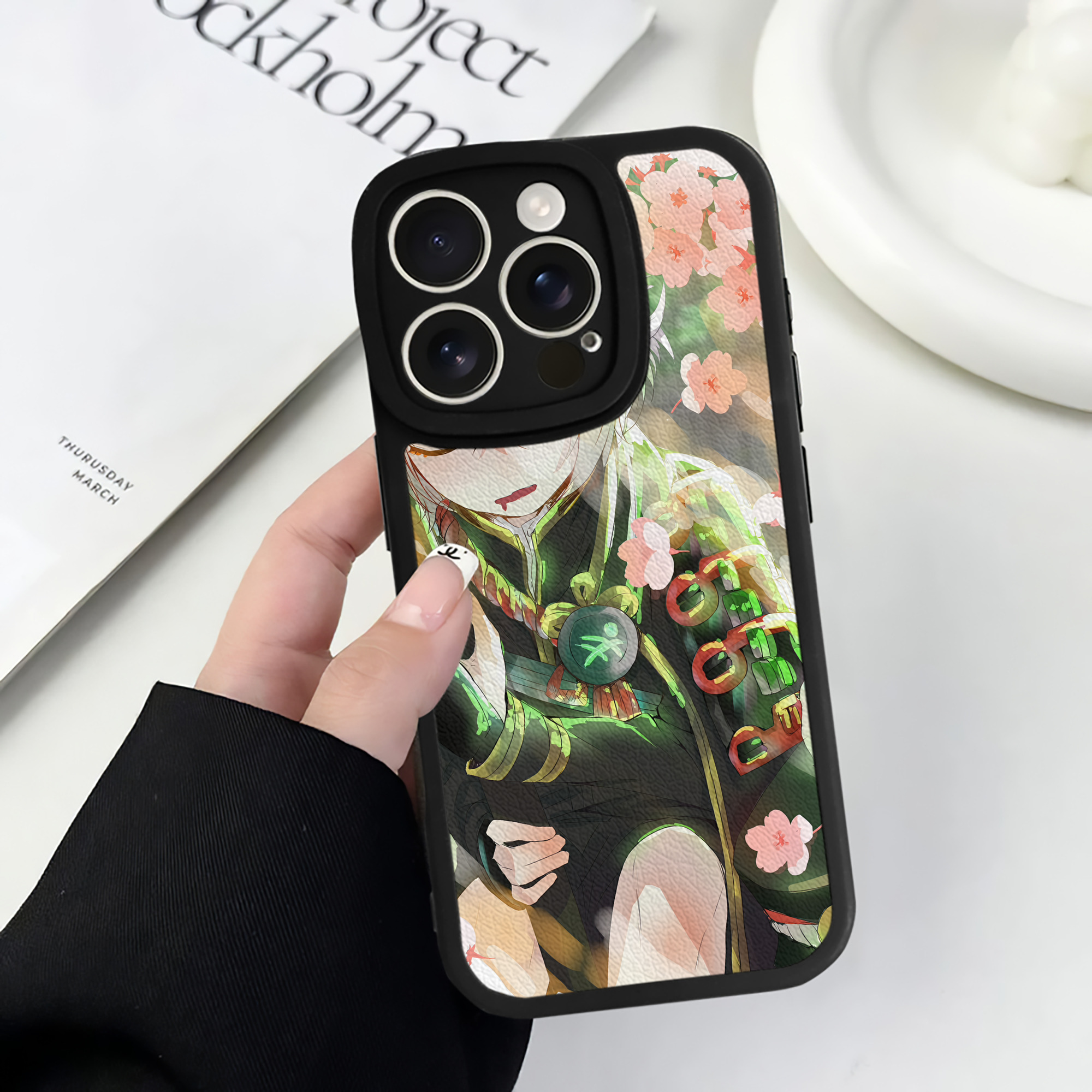 （画像用） 刀剣乱舞 Touken Ranbu 【iPhone 16シリーズ対応】シリコンスマホケース（レザー調） 材質：シリコン